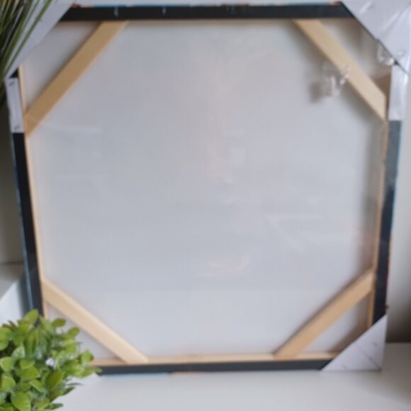 Abstract Wall Art Canvas | Modern 24x24 Unframed Oil Painting | Ready to Hang - Picture 2 of 4